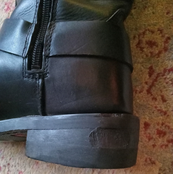 Harley Davidson leather square toed boots size 10 men's - Picture 5 of 10